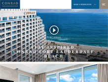 Tablet Screenshot of conradfortlauderdale.com